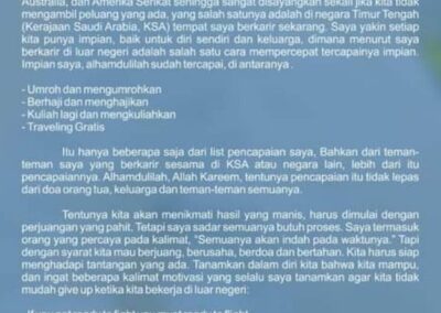 Buku Tentang Kehidupan Tenaga Kerja Kesehatan di Arab Saudi
